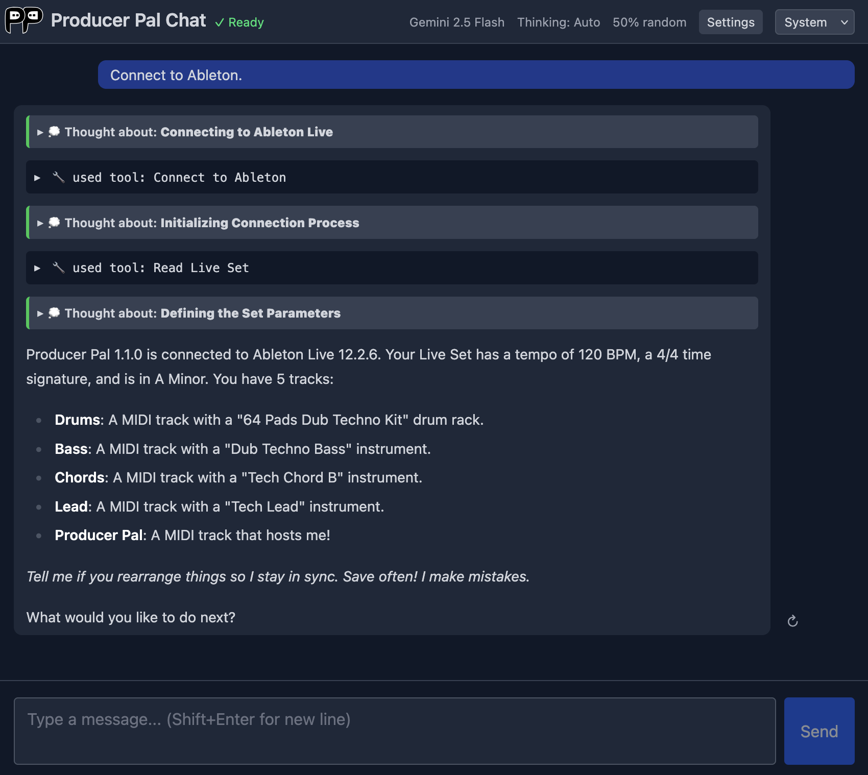 Producer Pal Chat UI
