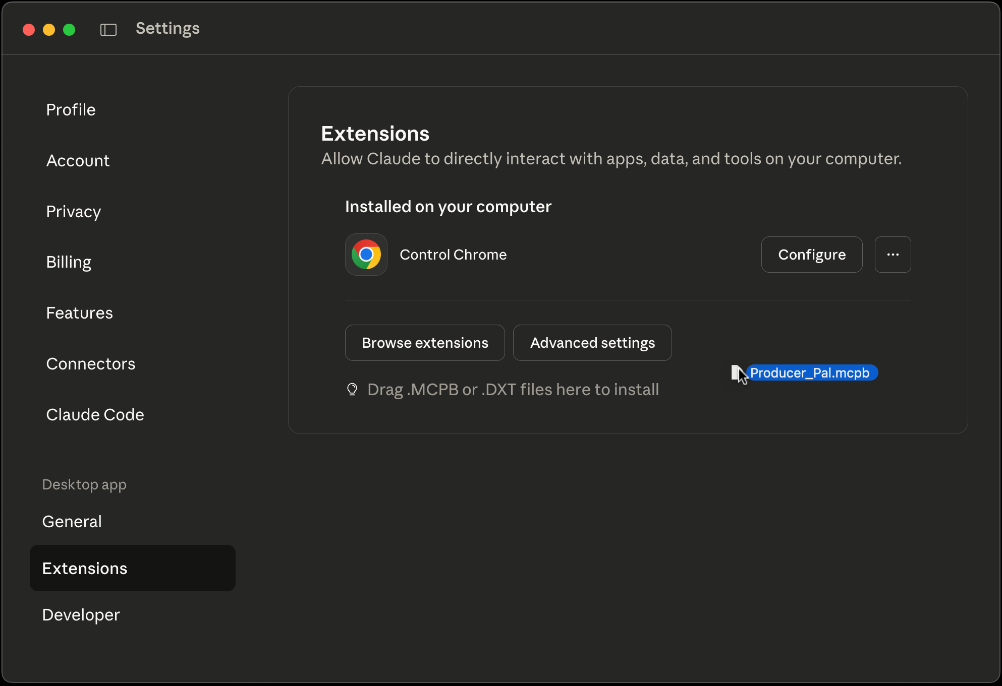 Install in Claude Desktop