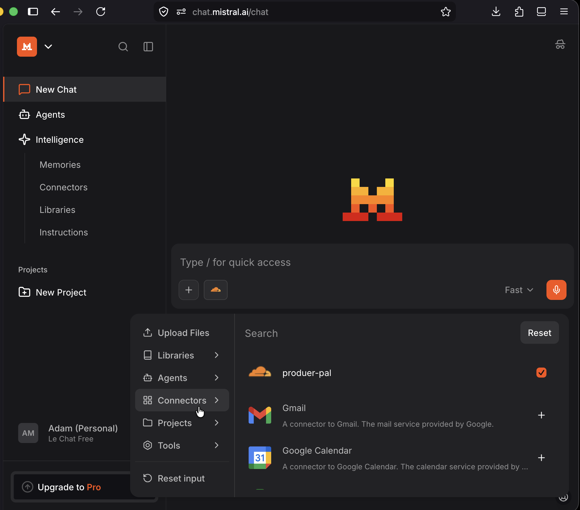 Enabling the Producer Pal connector