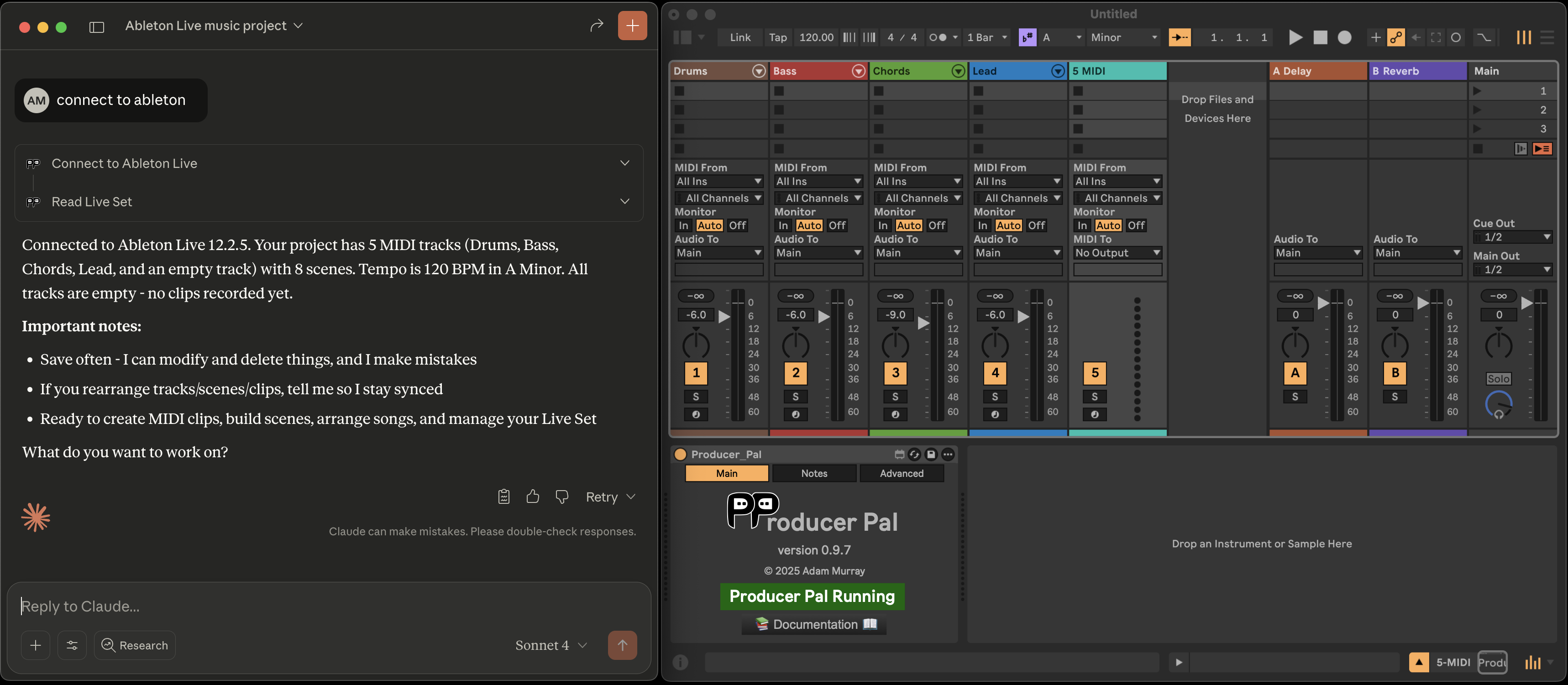 Producer Pal start a conversation